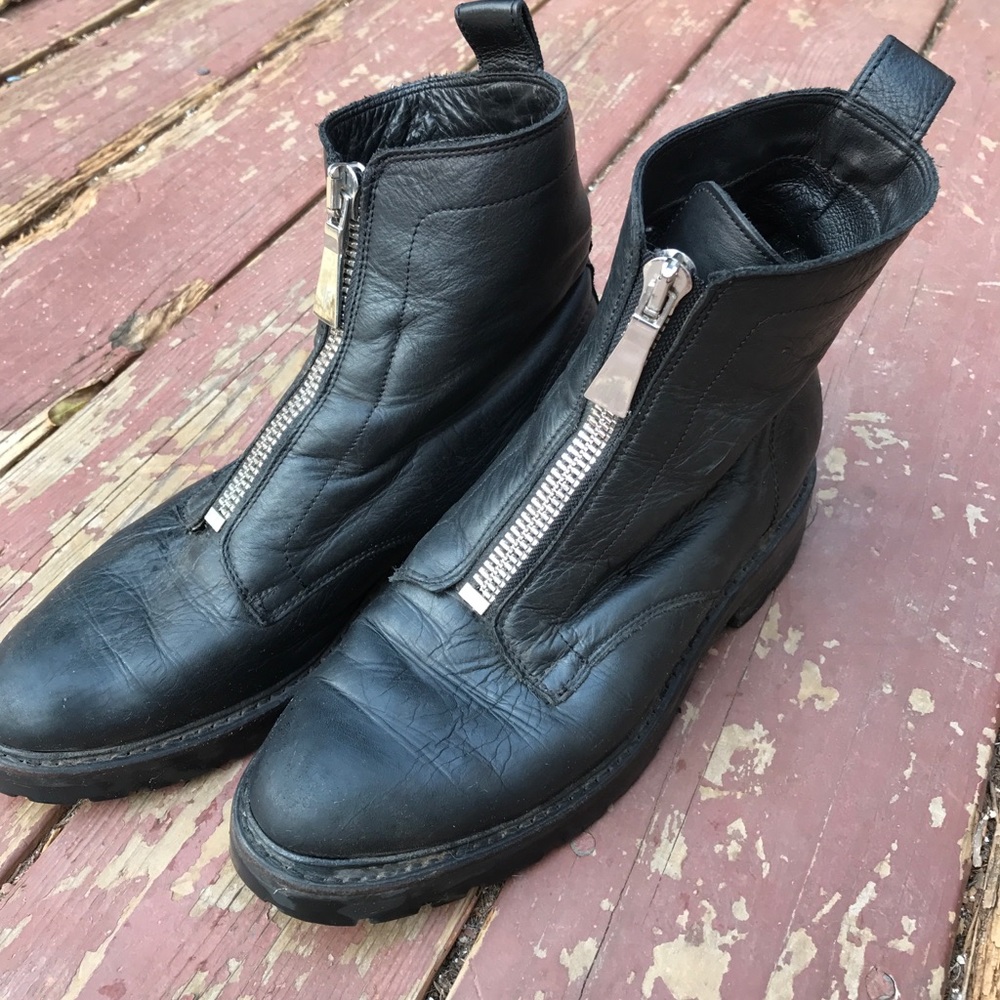 Frye Julie Zip Leather Boots